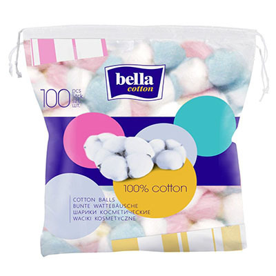 Шарики из ваты цветные 100 шт " Bella cotton"